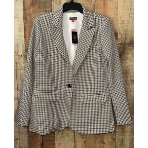 Vince Camuto Plaid Blazer Women’s Size Small Lined Multicolor Sz Small NWT